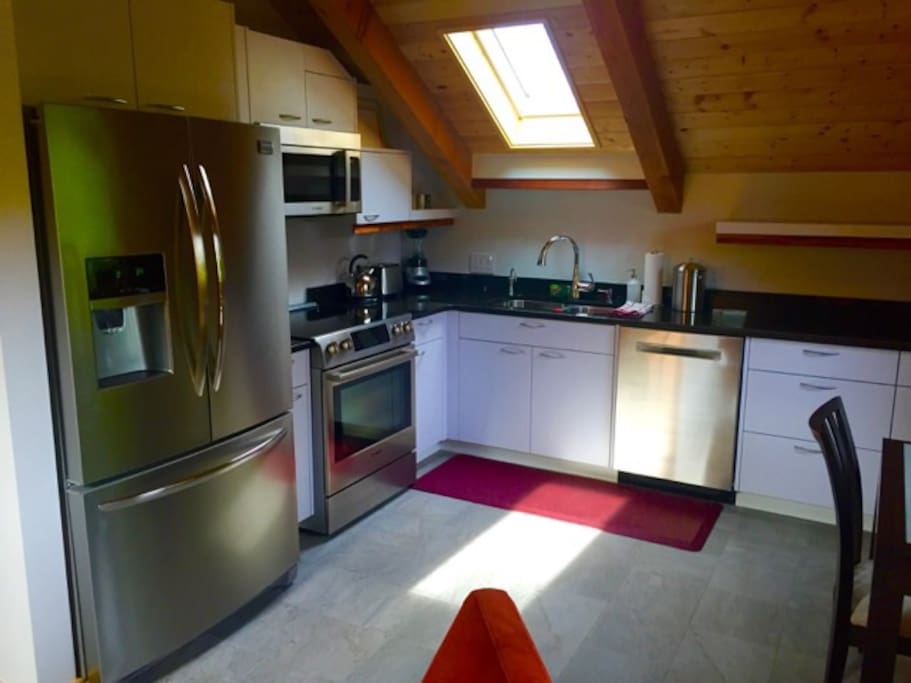 Open kitchen area