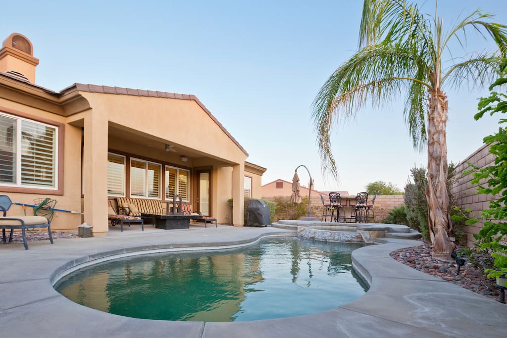 Jump in the private pool or relax in the spa or enjoy the BBQ in the backyard with Peace and Privacy