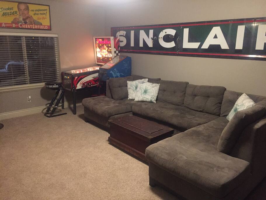 Shared rec room - view from garage door (main entry).