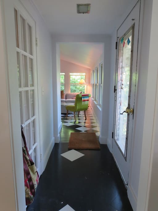 Enter front door and turn right into great room...