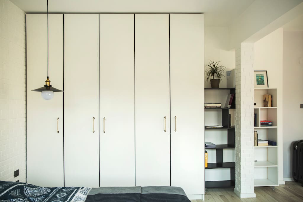 Spacious wardrobe