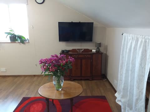Top performing Airbnb: One bedroomed rural studio apartment flat sleeps 3 in Herefordshire