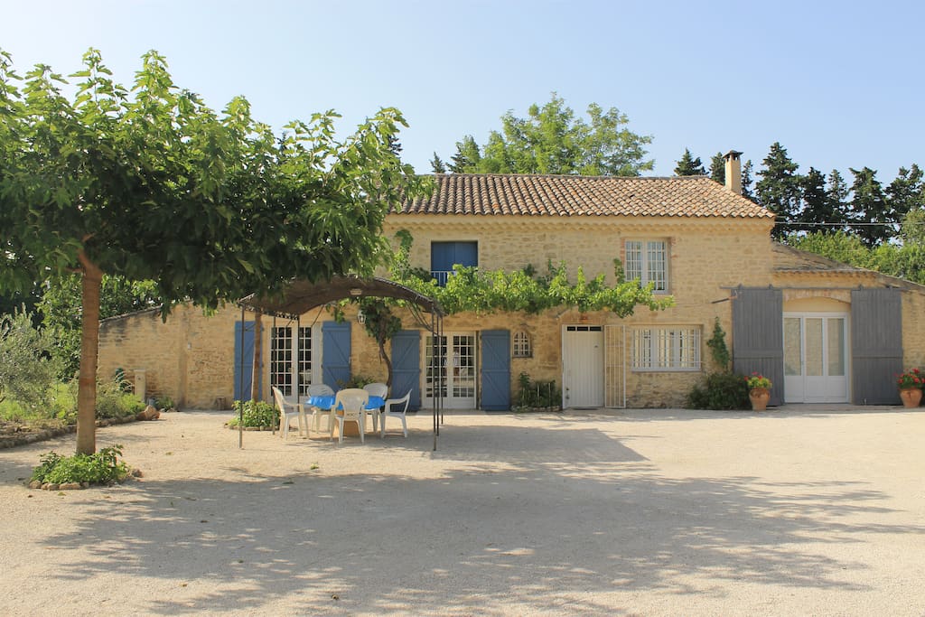 face sud du mas