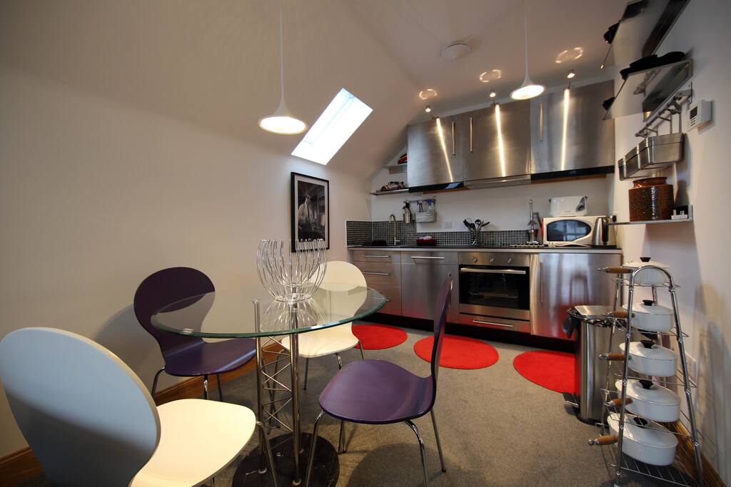 Fully functional kitchen, well kitted out, if we've missed something we aim to source it right away (yikes a challenge!)