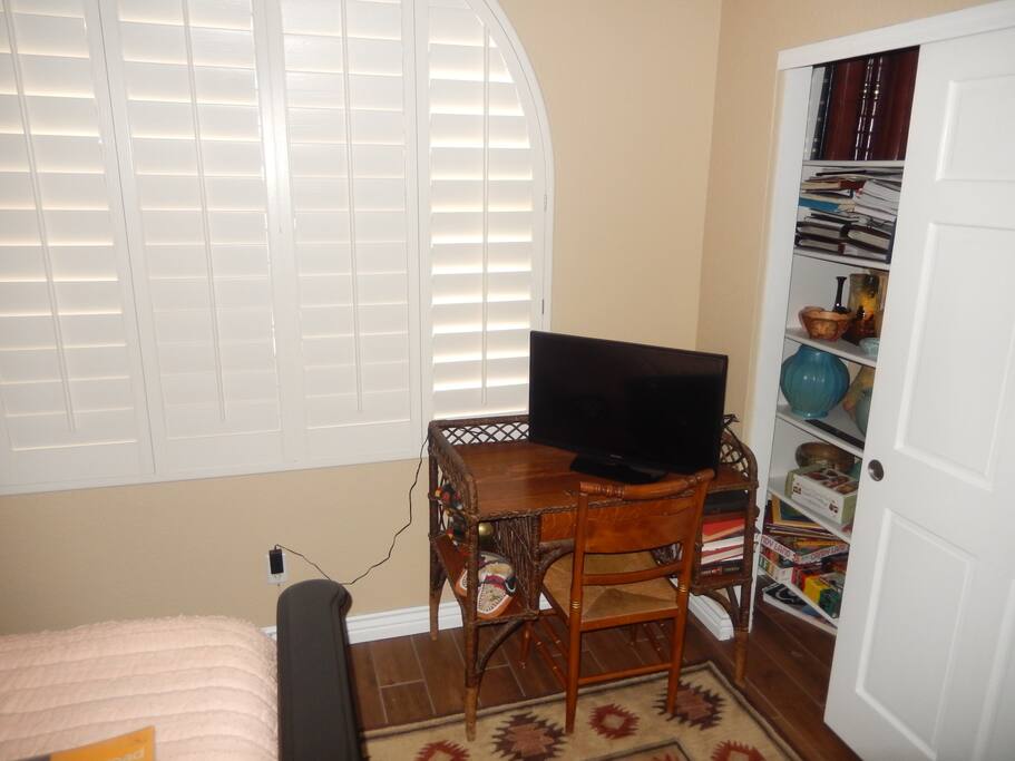Tv & desk in your bedroom
