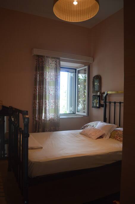 The bedroom.