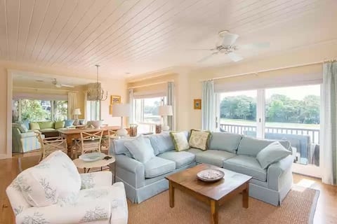 Top Airbnb: Luxury Turtle Point 3BR3BA 18th Fairway & Lagoon in Kiawah Island
