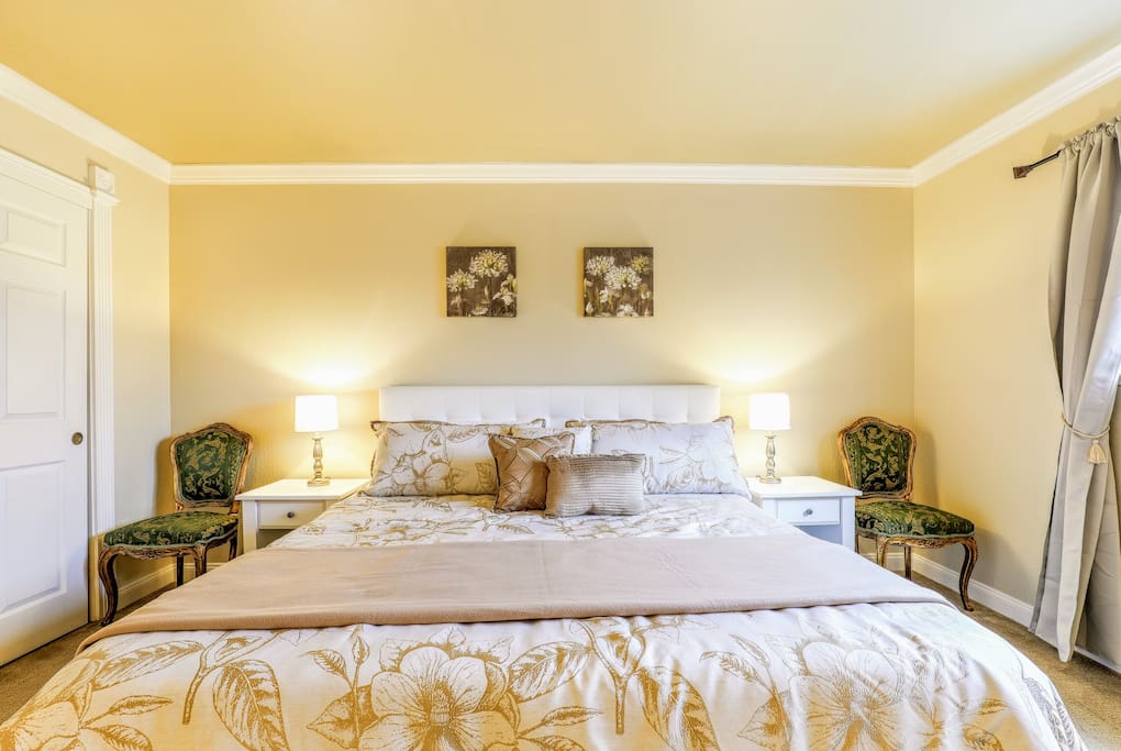 Comfortable King Size Bed in Bedroom #1