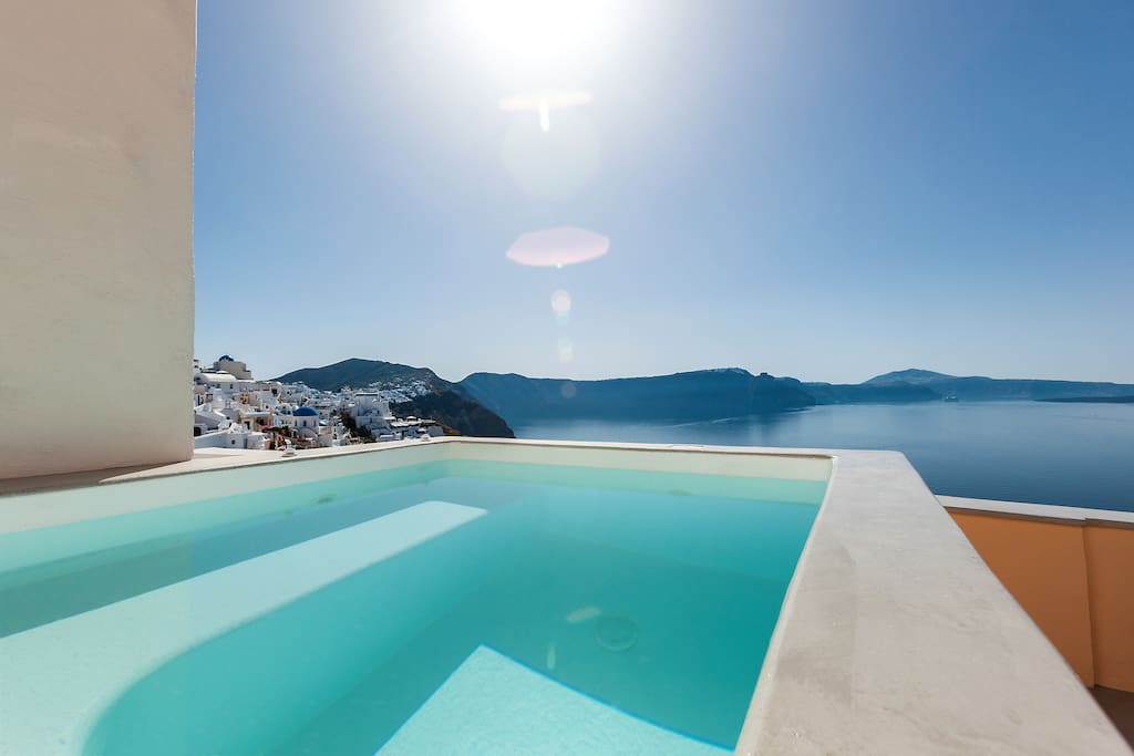 view from the hot tub