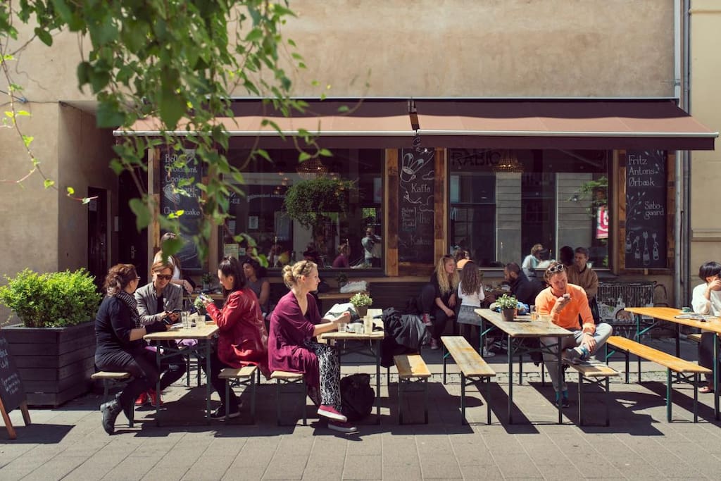 Cafe Arabica - right down the street. Boast about having the best cheesecake in Town