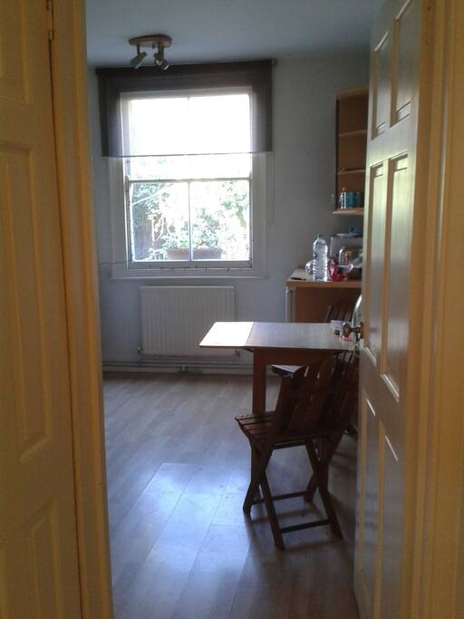 Kitchen from the door towards garden
