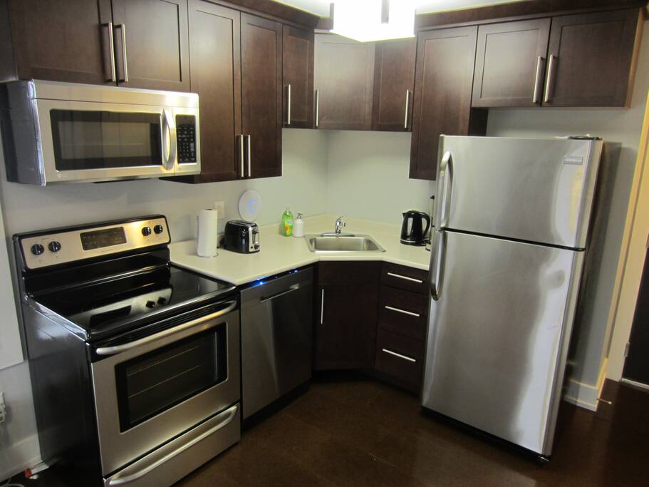 Kitchen with new appliances