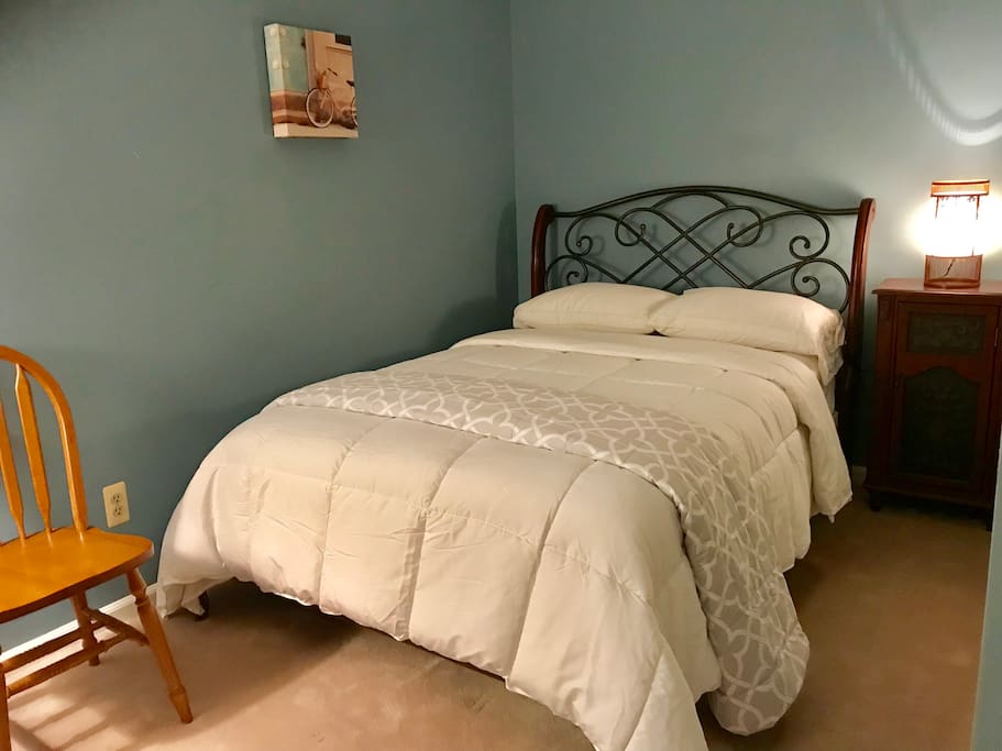 Bedroom with full size bed