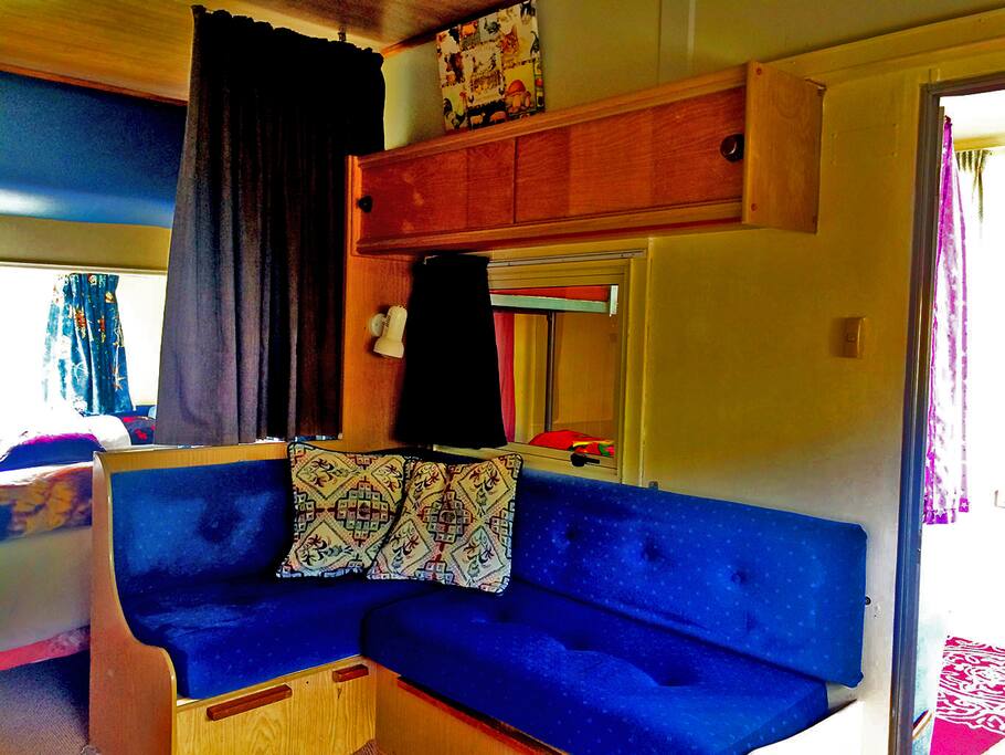 L shaped couch, in second interior