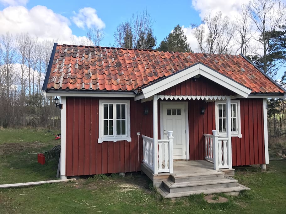Lilla huset som rymmer två sovrum