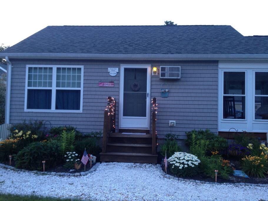 The exterior of our cottage.