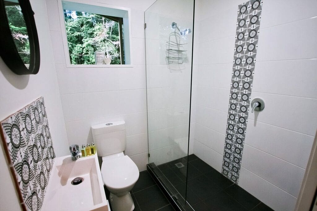Open bathroom