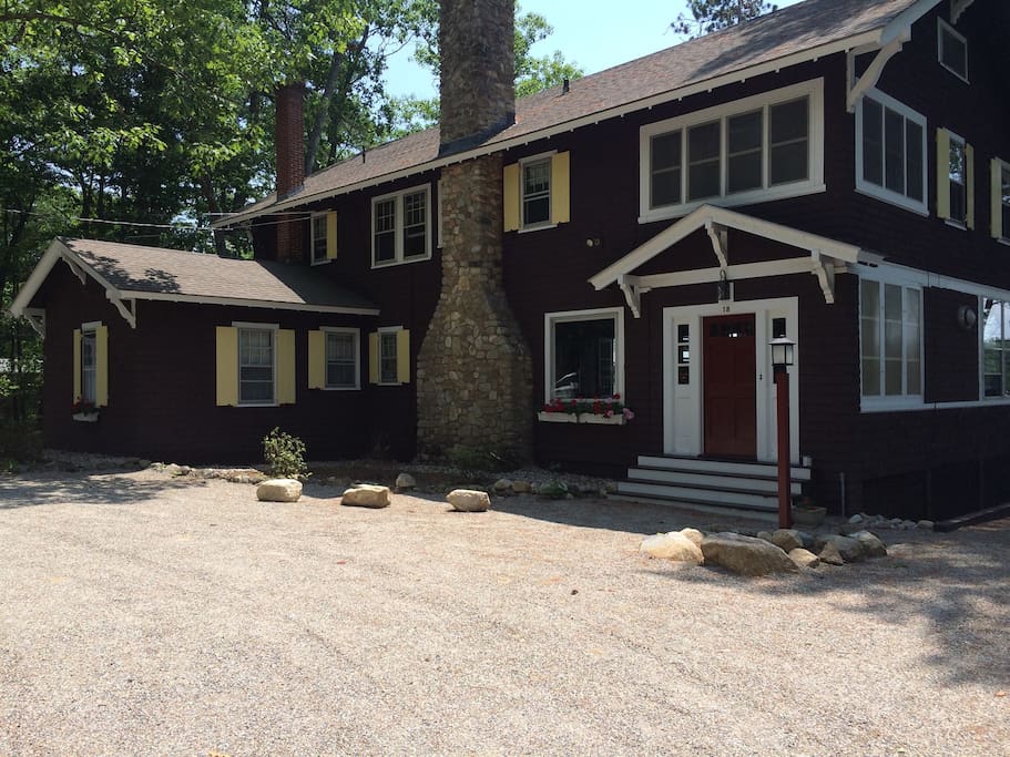 View of the house from the road