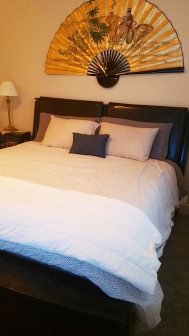 plush King bed