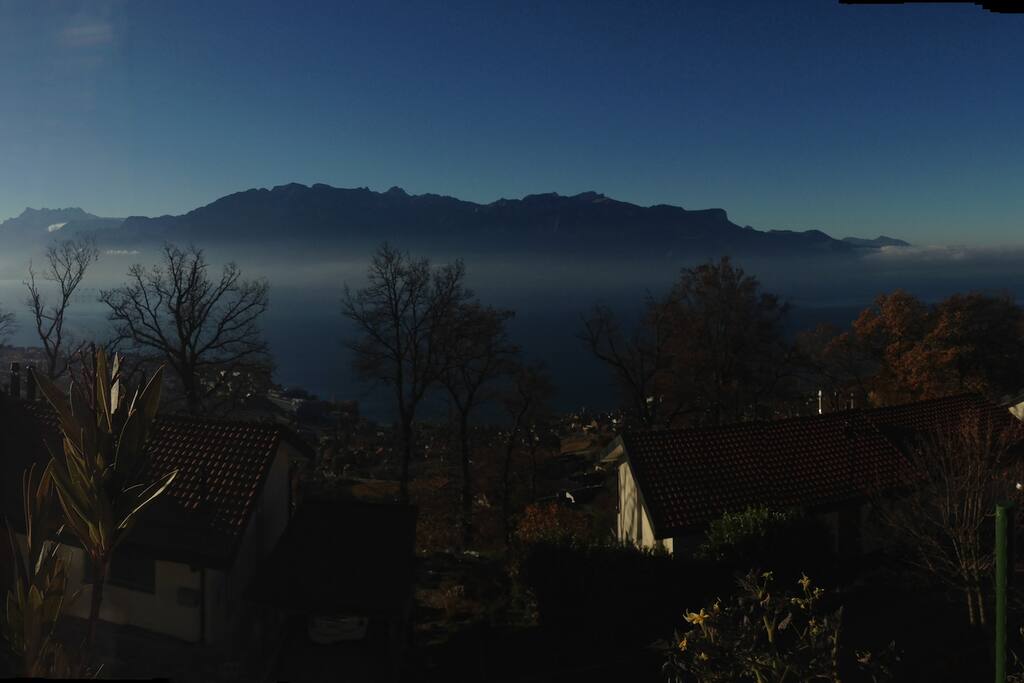 Vue panoramique depuis le balcon