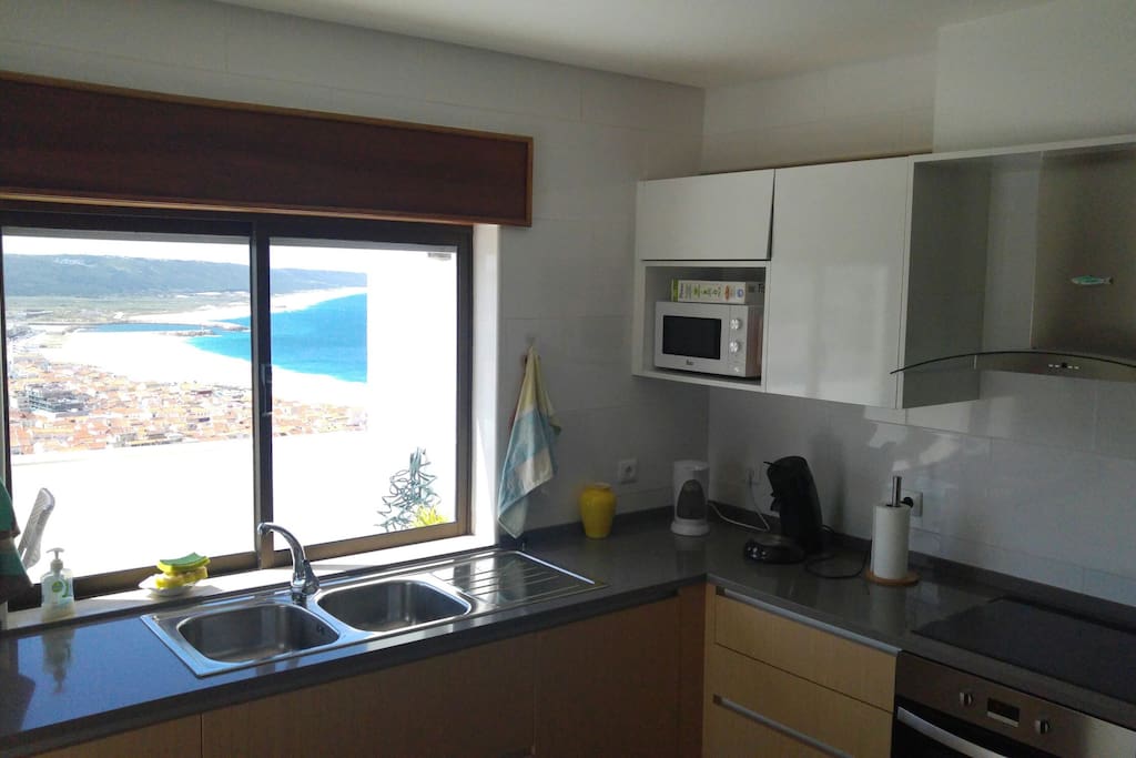 cuisine avec vue sur terrasse