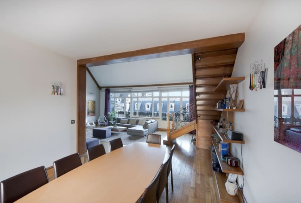 vue de la salle à manger