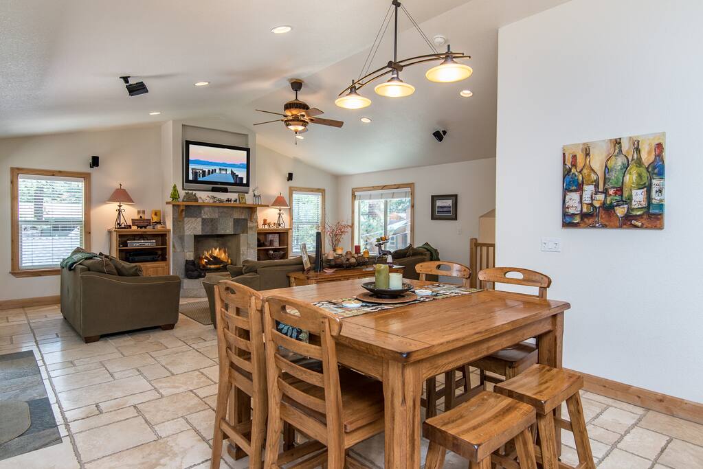 Room for the whole family to sit down to a meal.