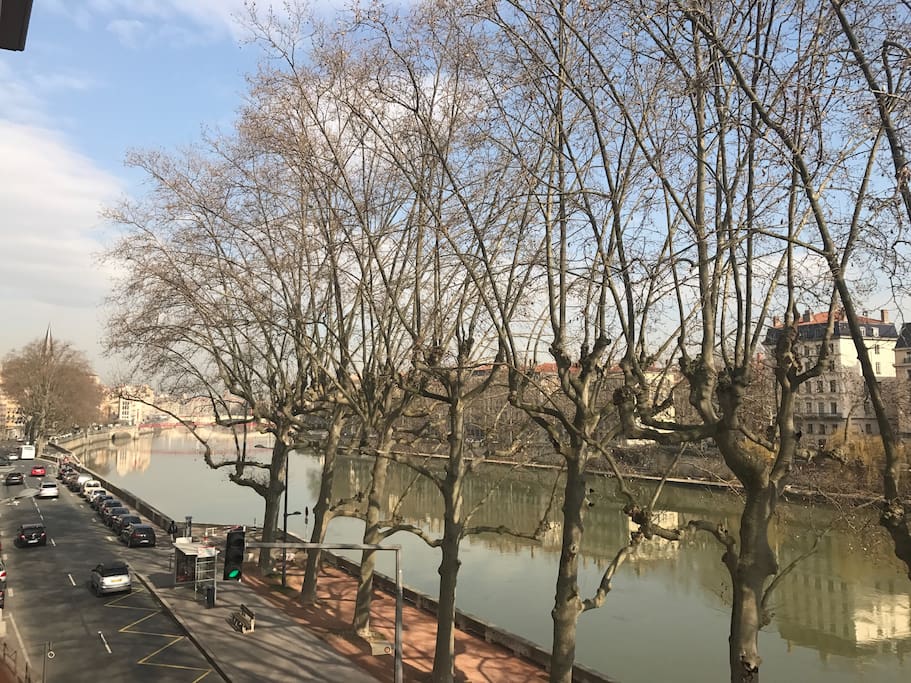 La vue sur la Saône