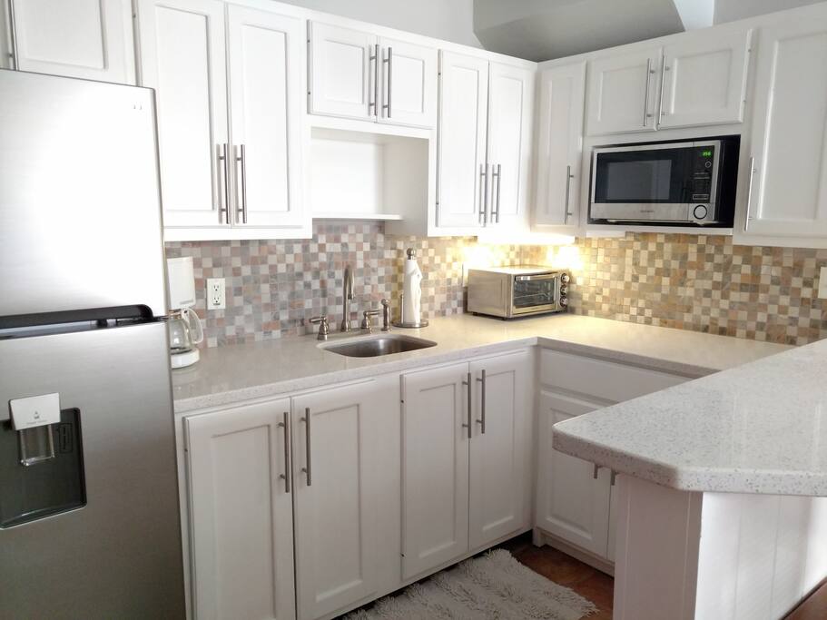 Kitchen - all you need to make meals - brand new stainless steel appliances