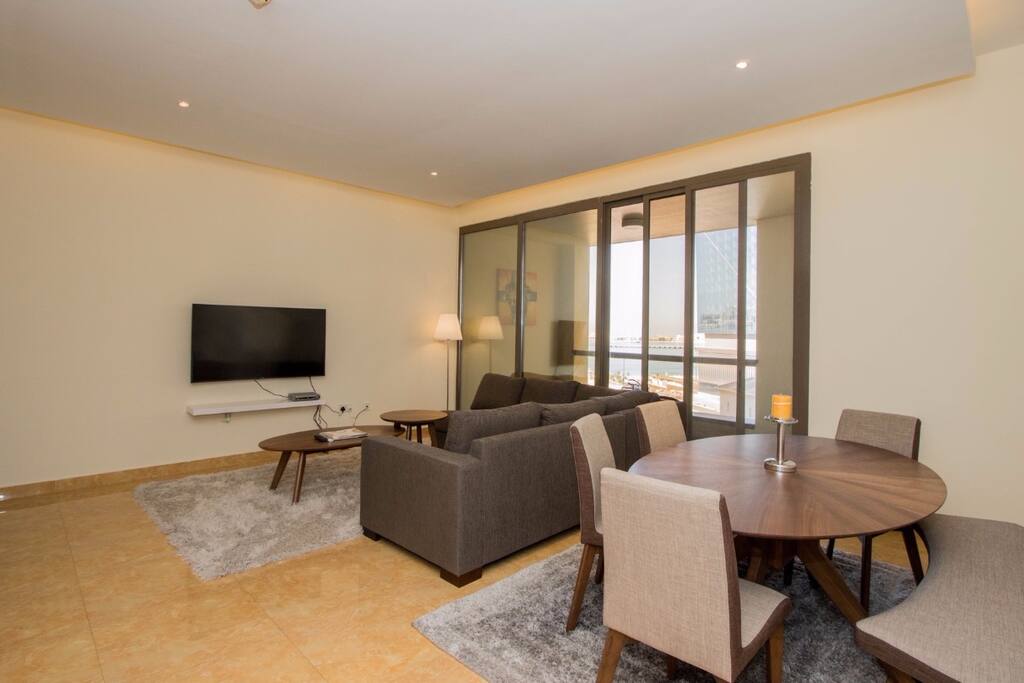 Living room with Balcony looking over amazing views of the beach
