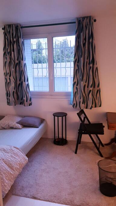 Your room; with a small table for you to work.