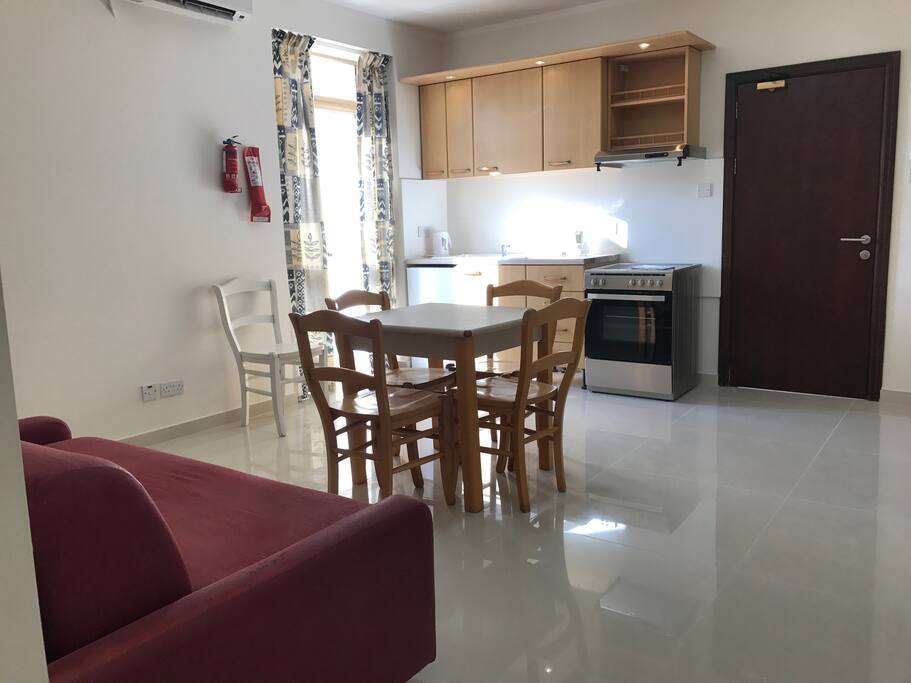 Living Kitchen Dining With Sofa Bed