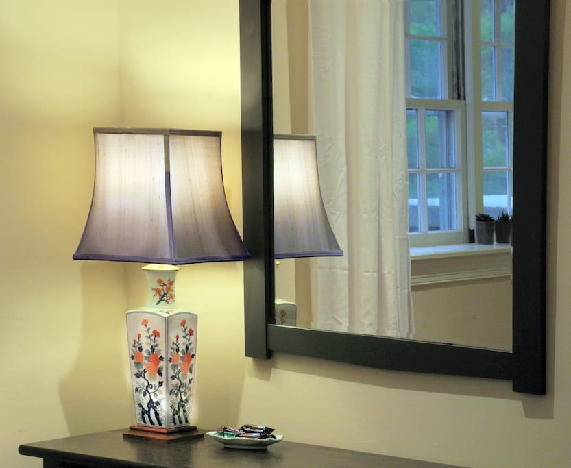 Private guest suite is separate from kitchenette and living room.