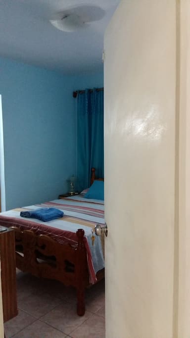 The entrance to the room