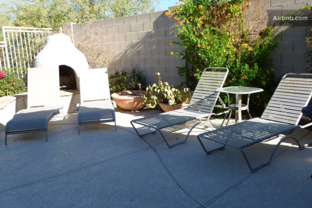 backyard by the pool
