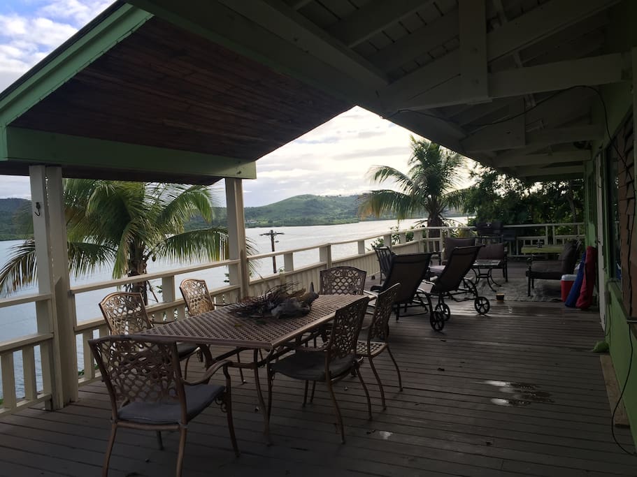 Outside dining area