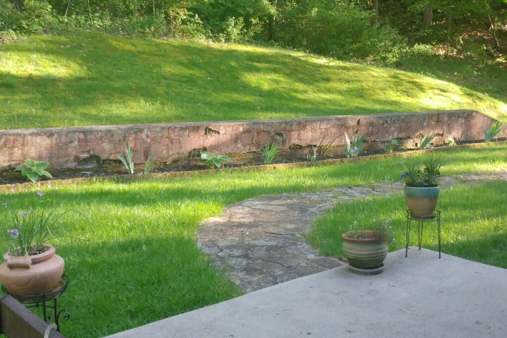 Peaceful backyard offers relaxation