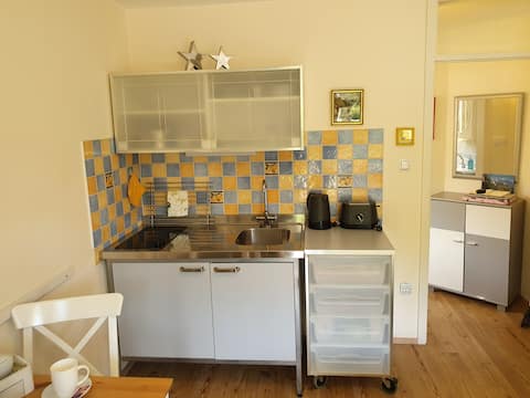 Successful Airbnb property: Studio with kitchenette ★ Balcony ★ Walk to Lake in Selo Pri Bledu