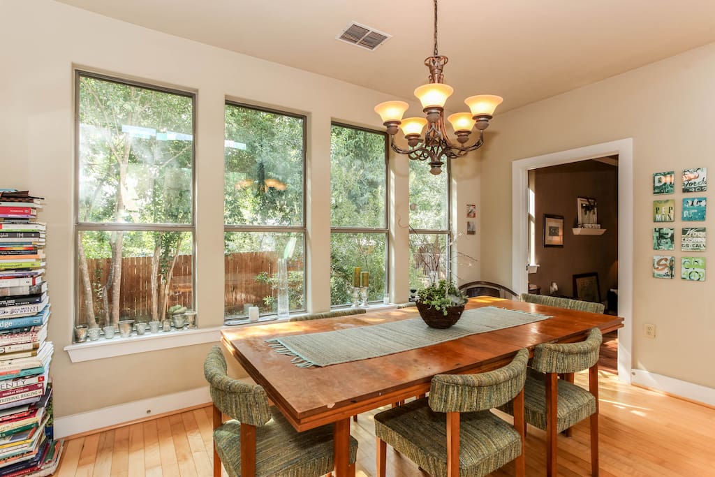 Dining area with doorway to Master