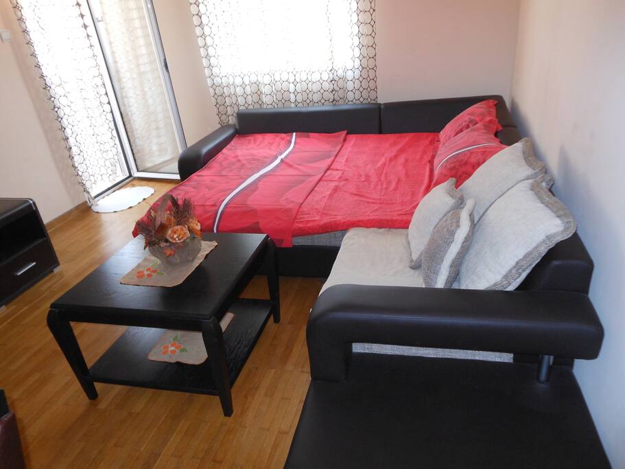 Place to sleep in a living room