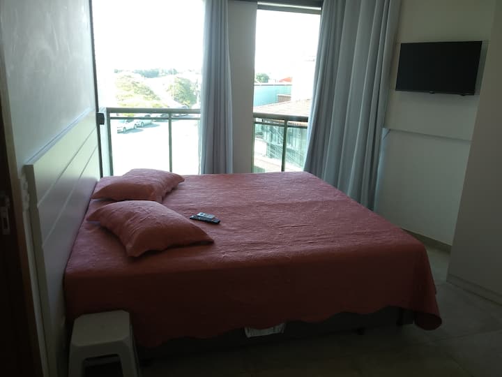 Bed in de eigen badkamer