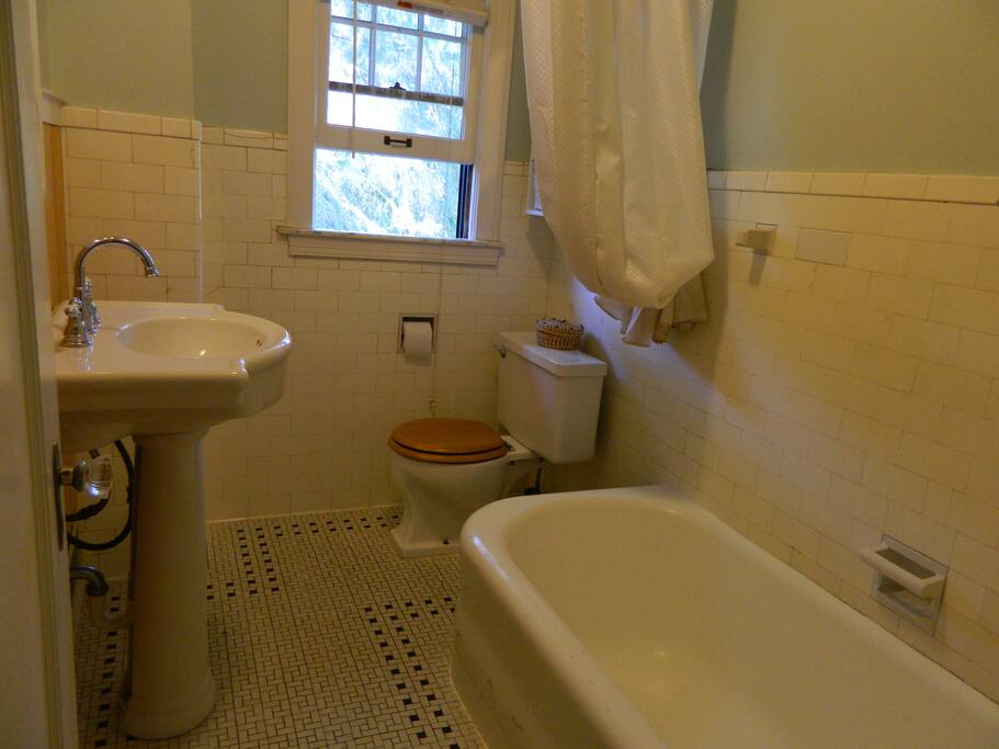 Upstairs bath, shower