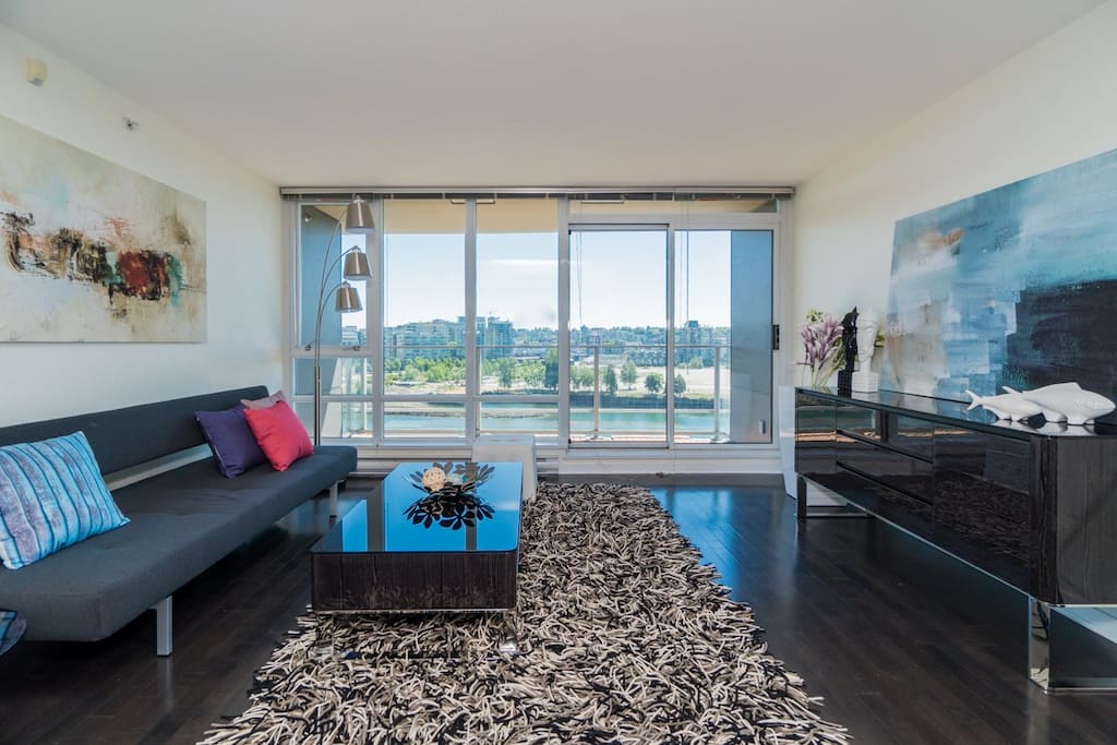 Living room and Balcony