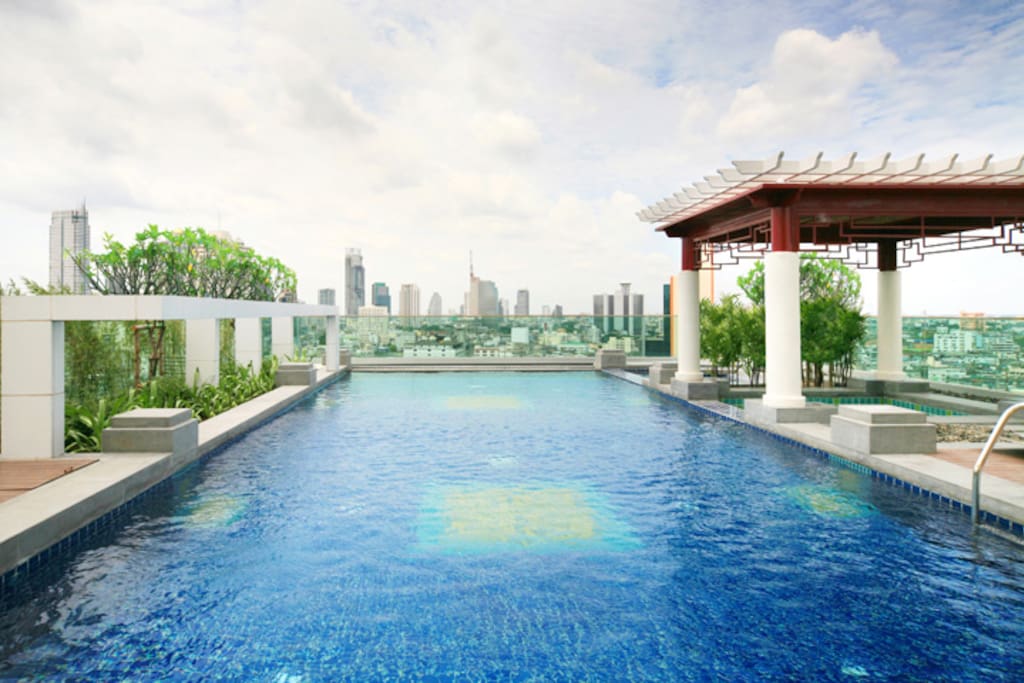 Swimming pool on 19 floor.