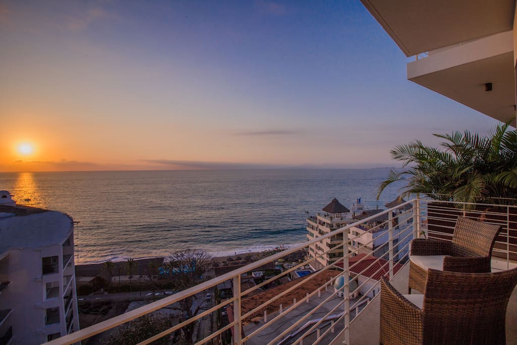 Sunset from balcony