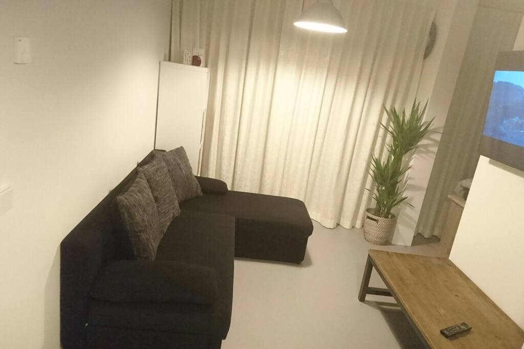 Sofabed can be opened to a 120cm wide bed