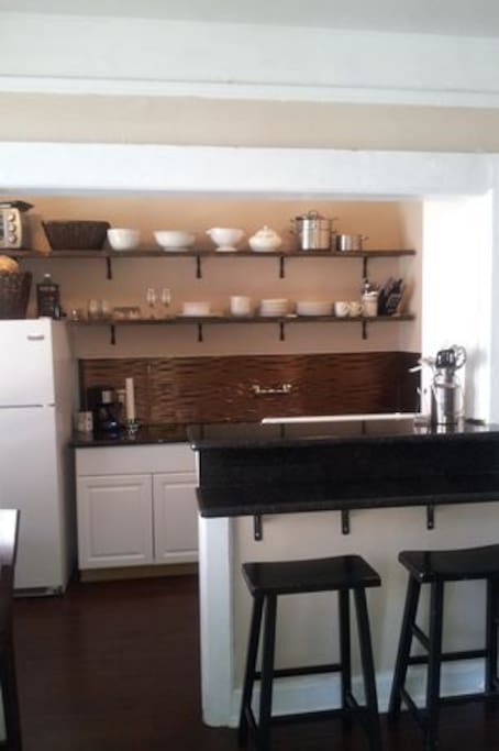 Kitchen and bar