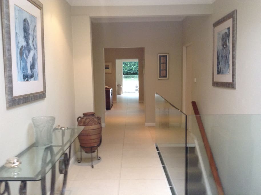 View of hallway through to back garden area from front entrance