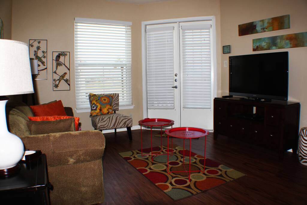 Living Area w/ pull out sofa