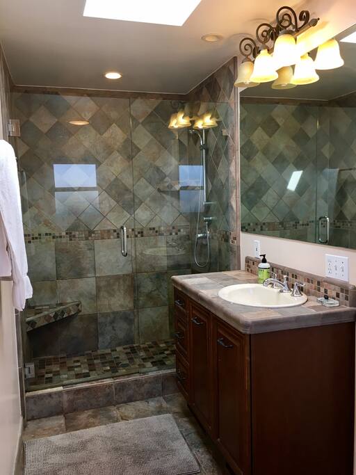 Shower in your private bathroom